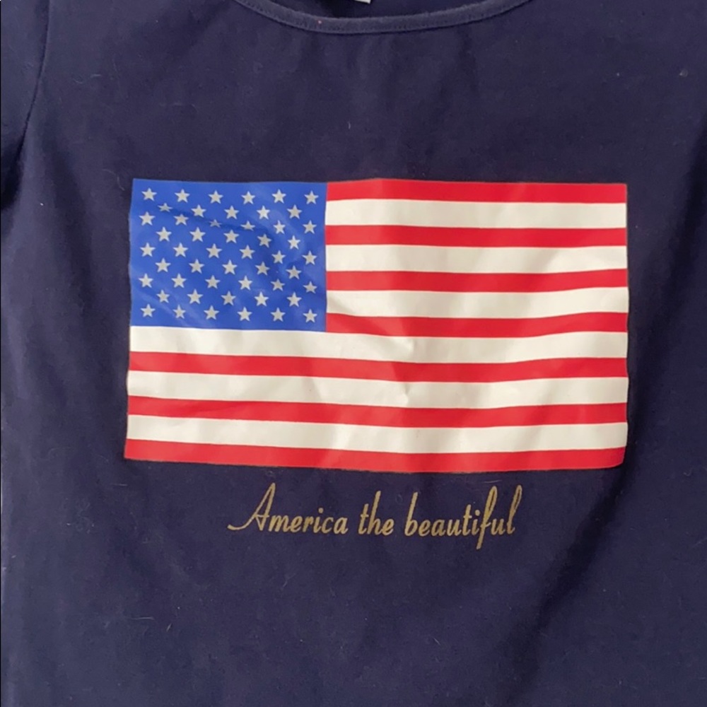 XOXO Patriotic Flag T size small - Picture 2 of 6